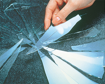 ガラス粉砕イメージ