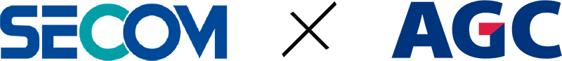 セコムとAGCのロゴ