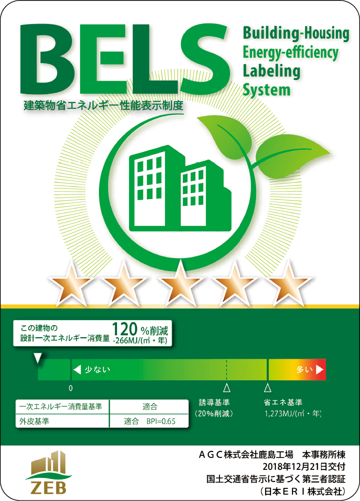 国土交通省「建築物省エネルギー性能表示制度（BELS）」