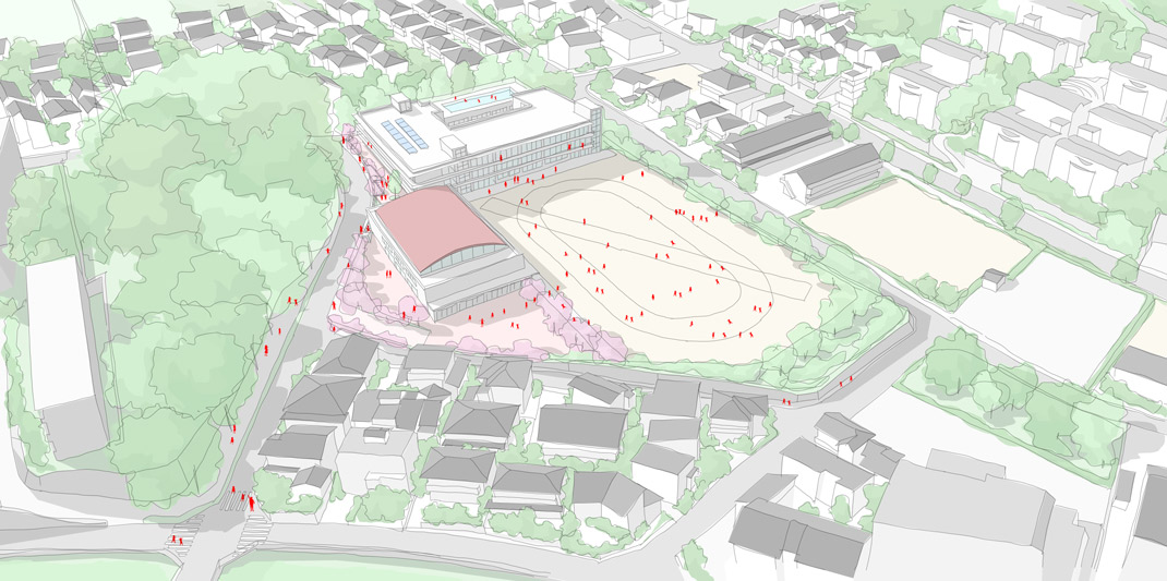 横浜の小学校（横浜市立榎が丘小学校建替え工事設計プロポーザルにて選定）、神奈川県横浜市、2027年竣工予定